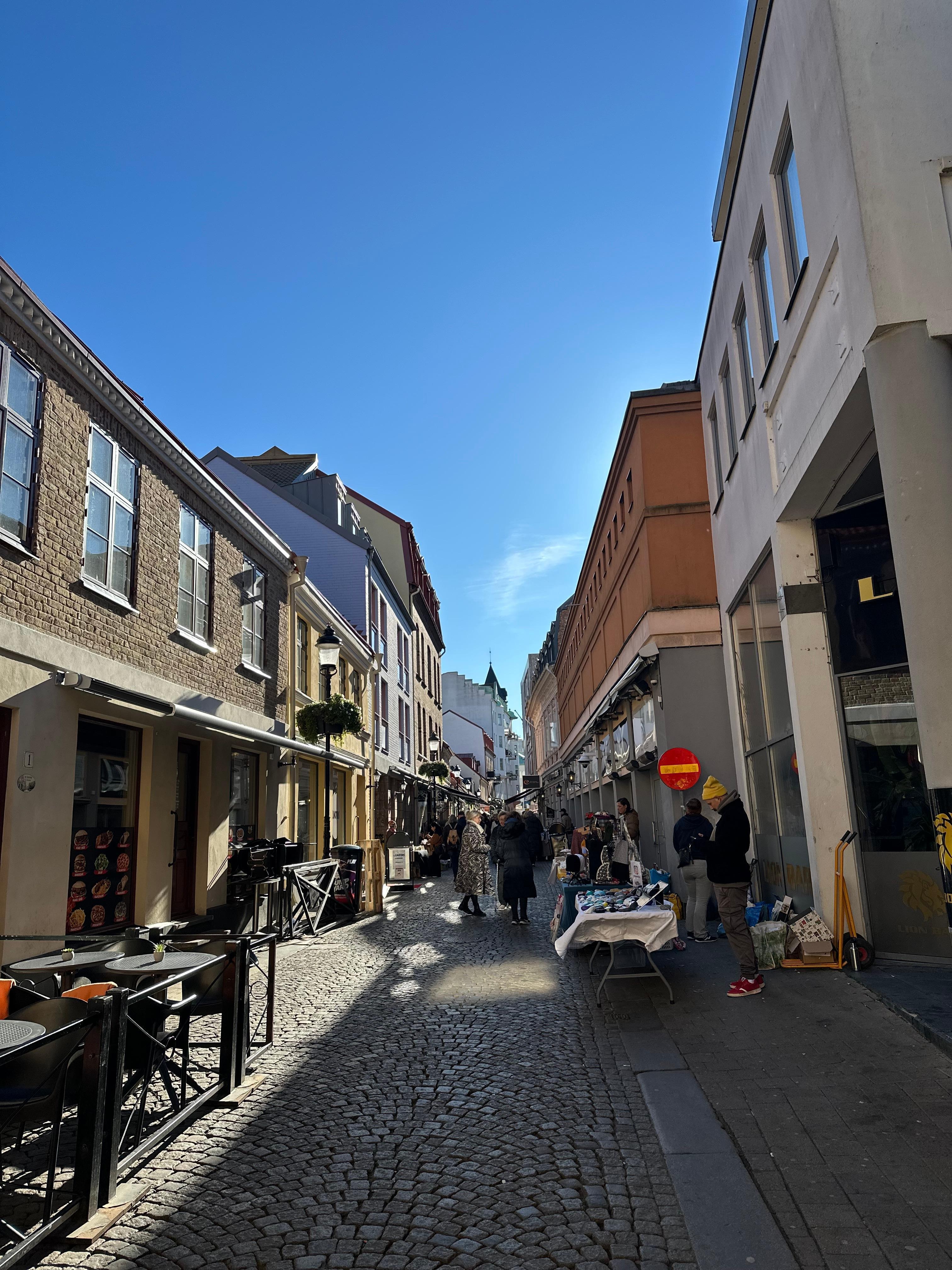Street where the hotel located 