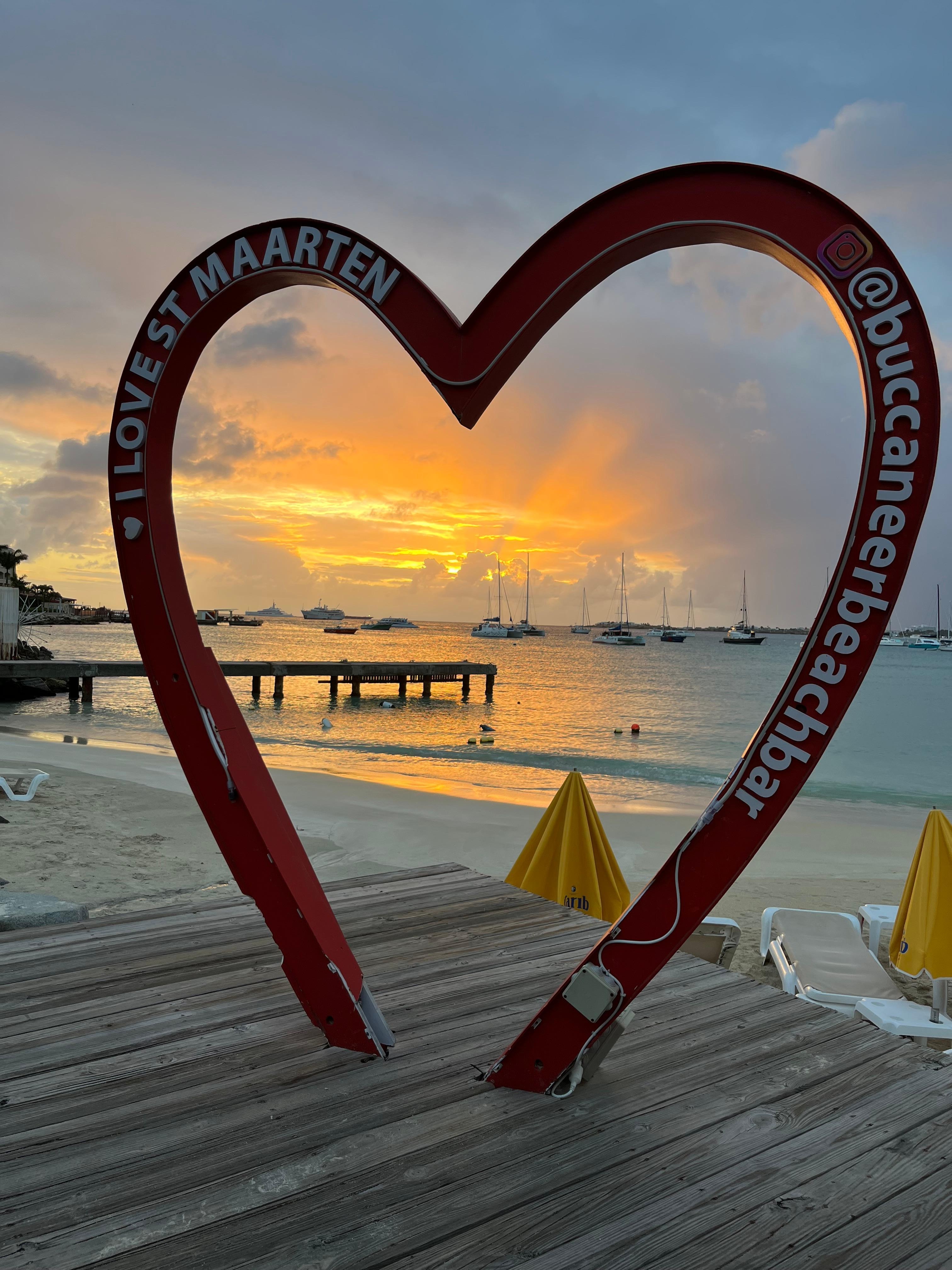 Sunset at Buccaneers. About 10 minutes drive. Great happy hours and food specials.