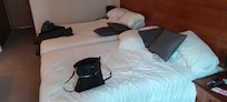 Twin room with comfy good sized beds