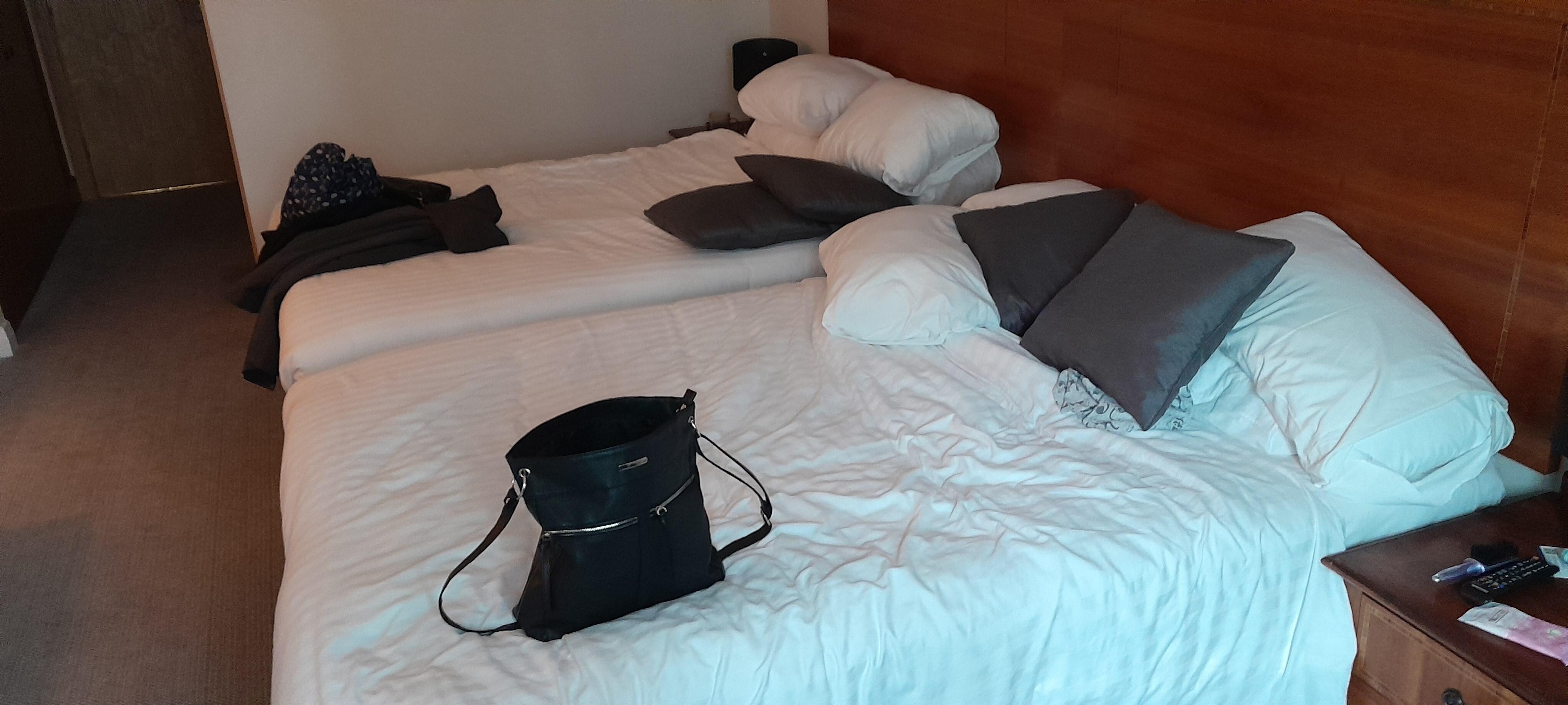 Twin room with comfy good sized beds