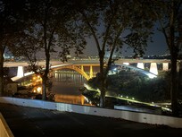 Night view from balcony
