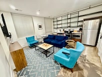 Living room and kitchen