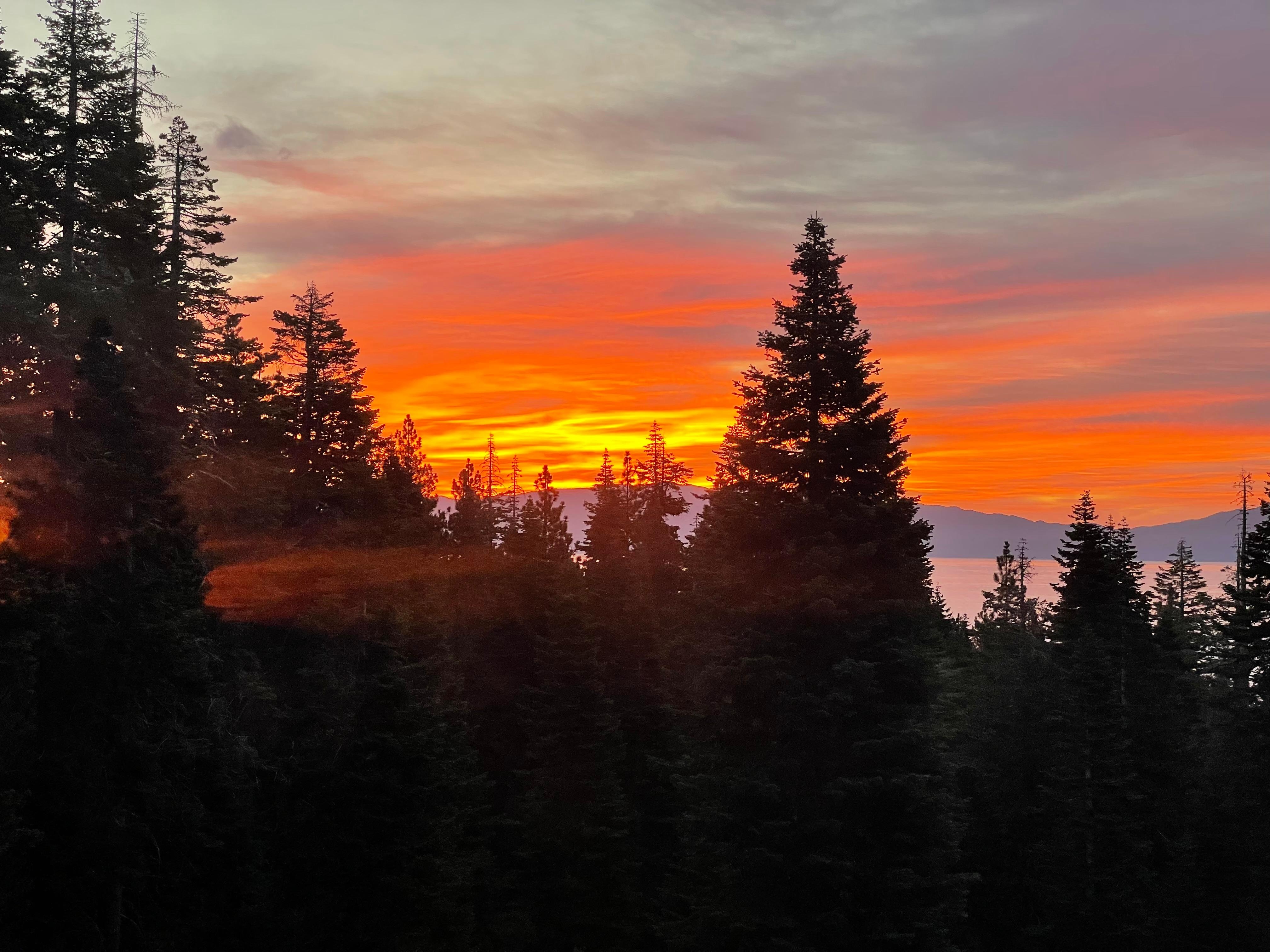 Sunrise over Lake Tahoe