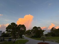 Rainbow at sunrise