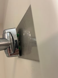 Shower curtain was falling off