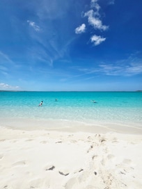 The beach on Hoopers Bay