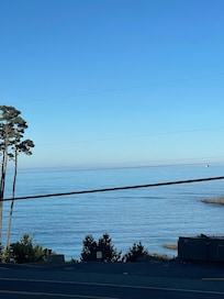 Window view from inside font room.