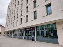 The main entrance.