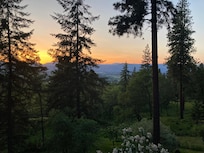 View off the upper deck looking toward the Hood River valley