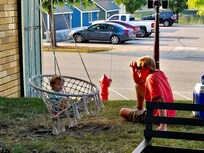 Front yard swing.