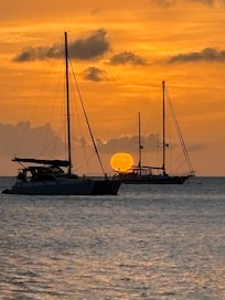 Sunset from the restaurant