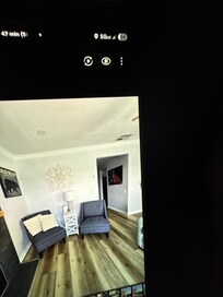 Extra seating in the living room.