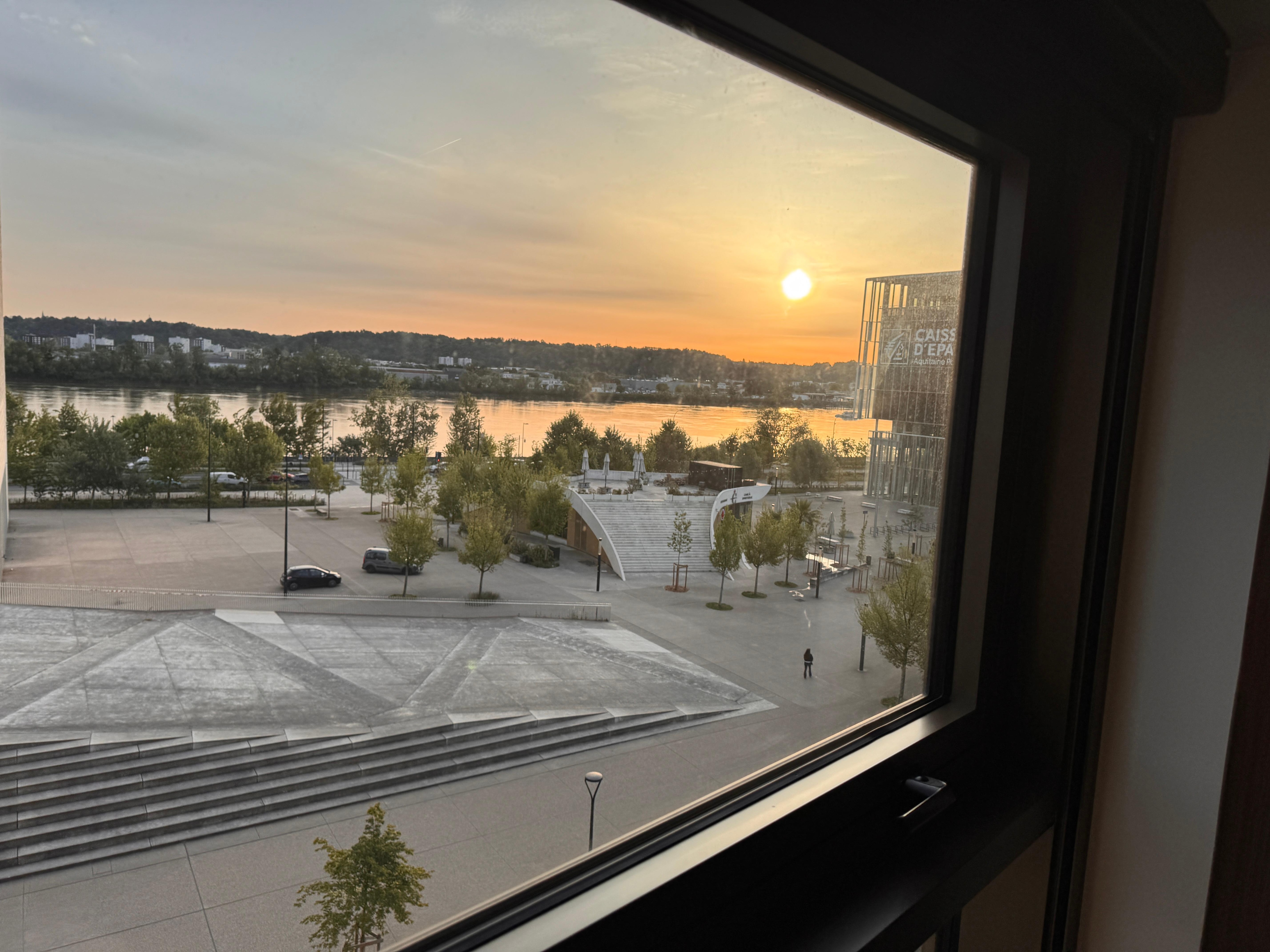 Lever du soleil depuis la chambre 