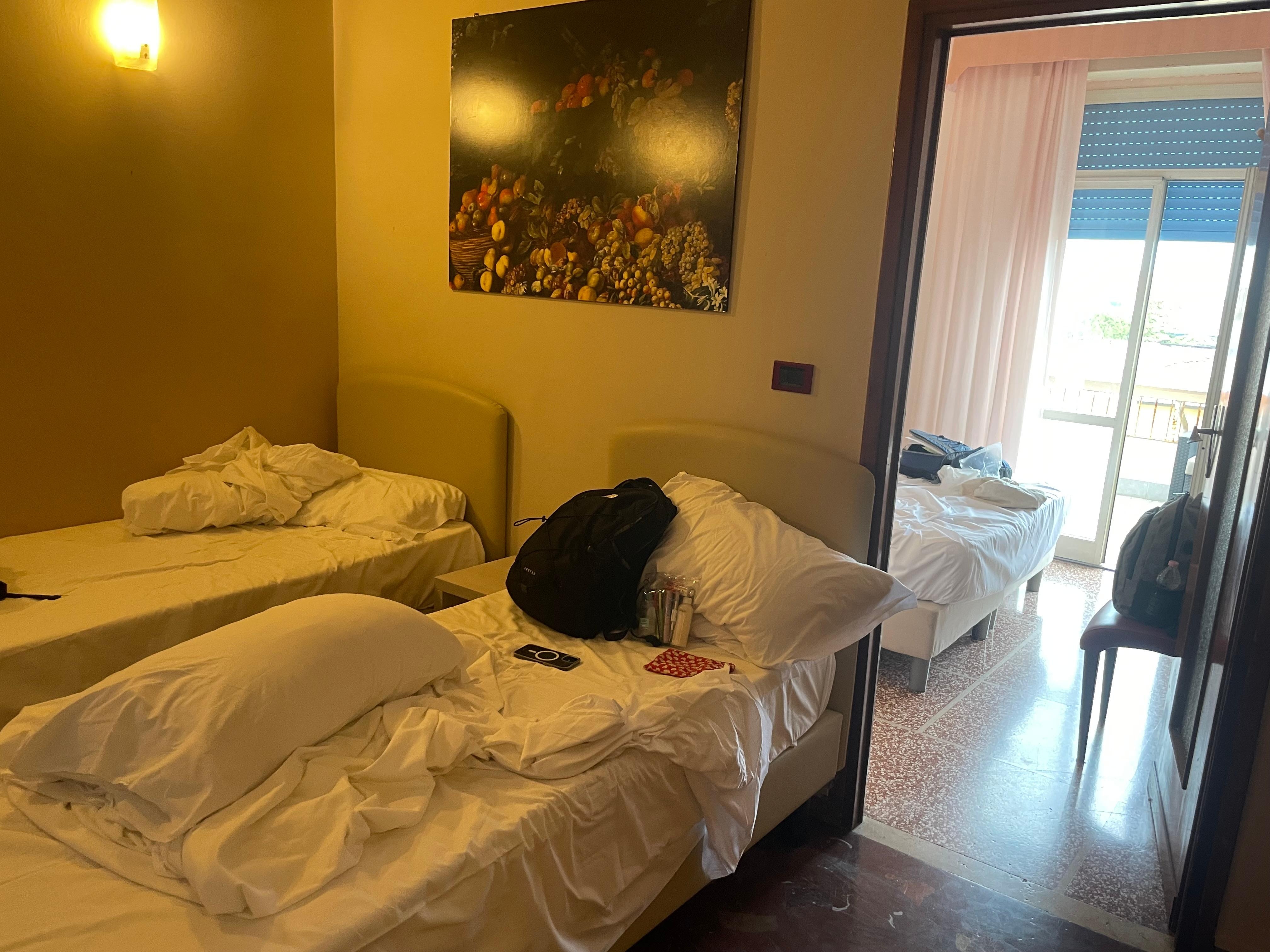 Two bedrooms,  bath and terrace.