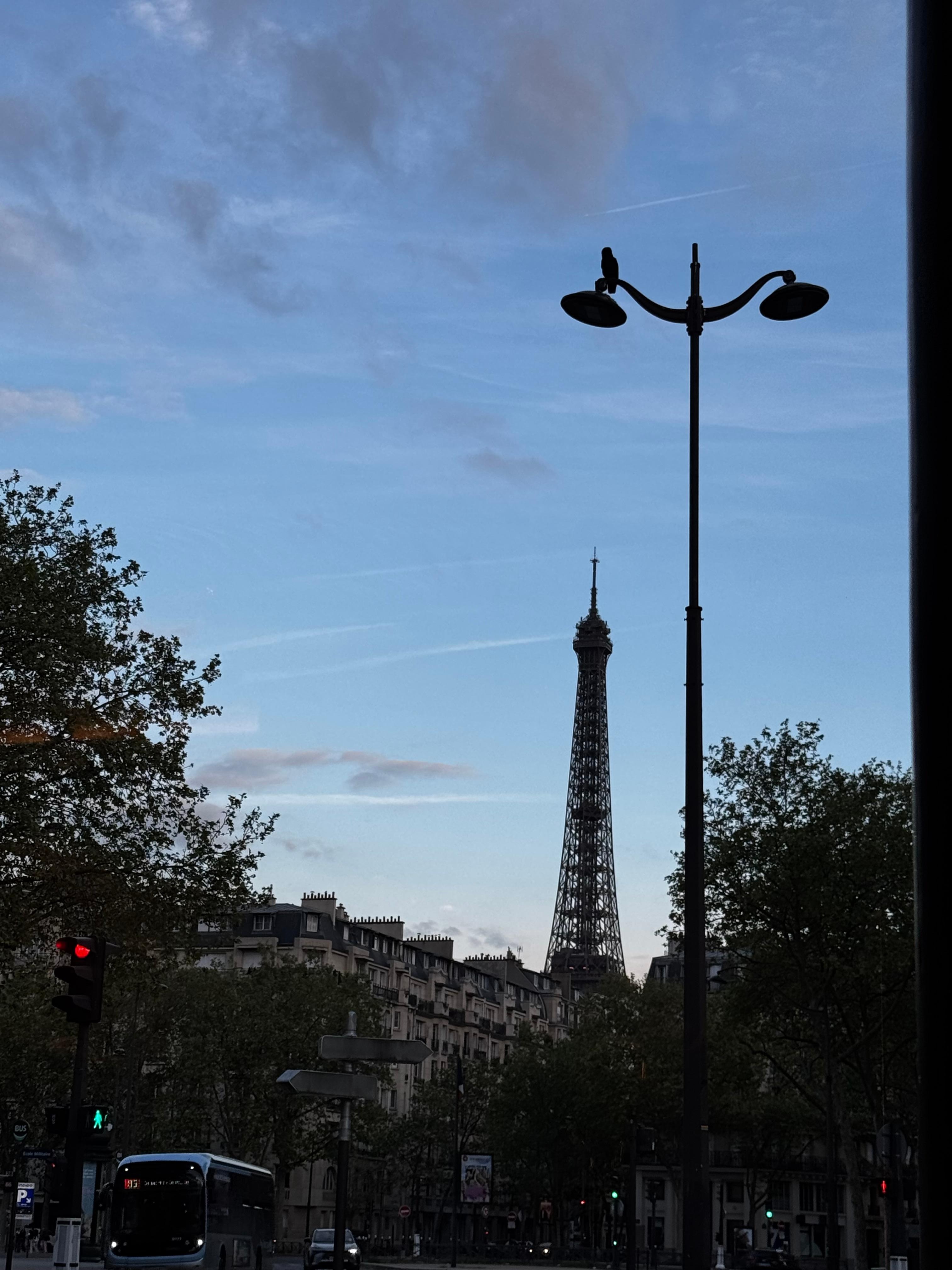 View outside breakfast area 