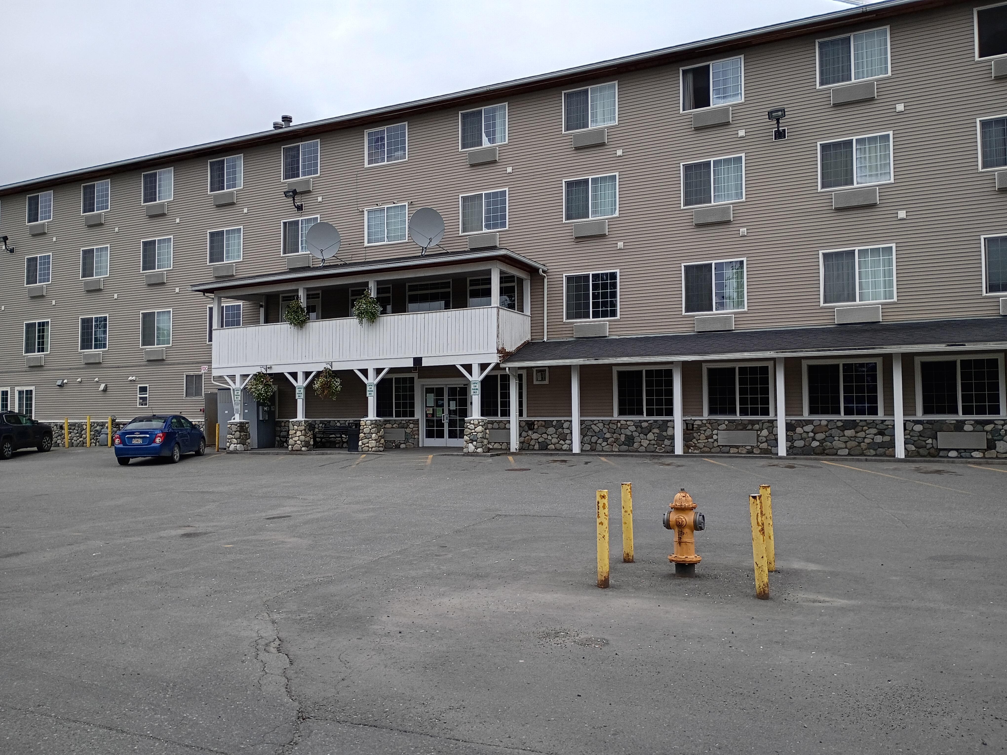 Back of hotel 