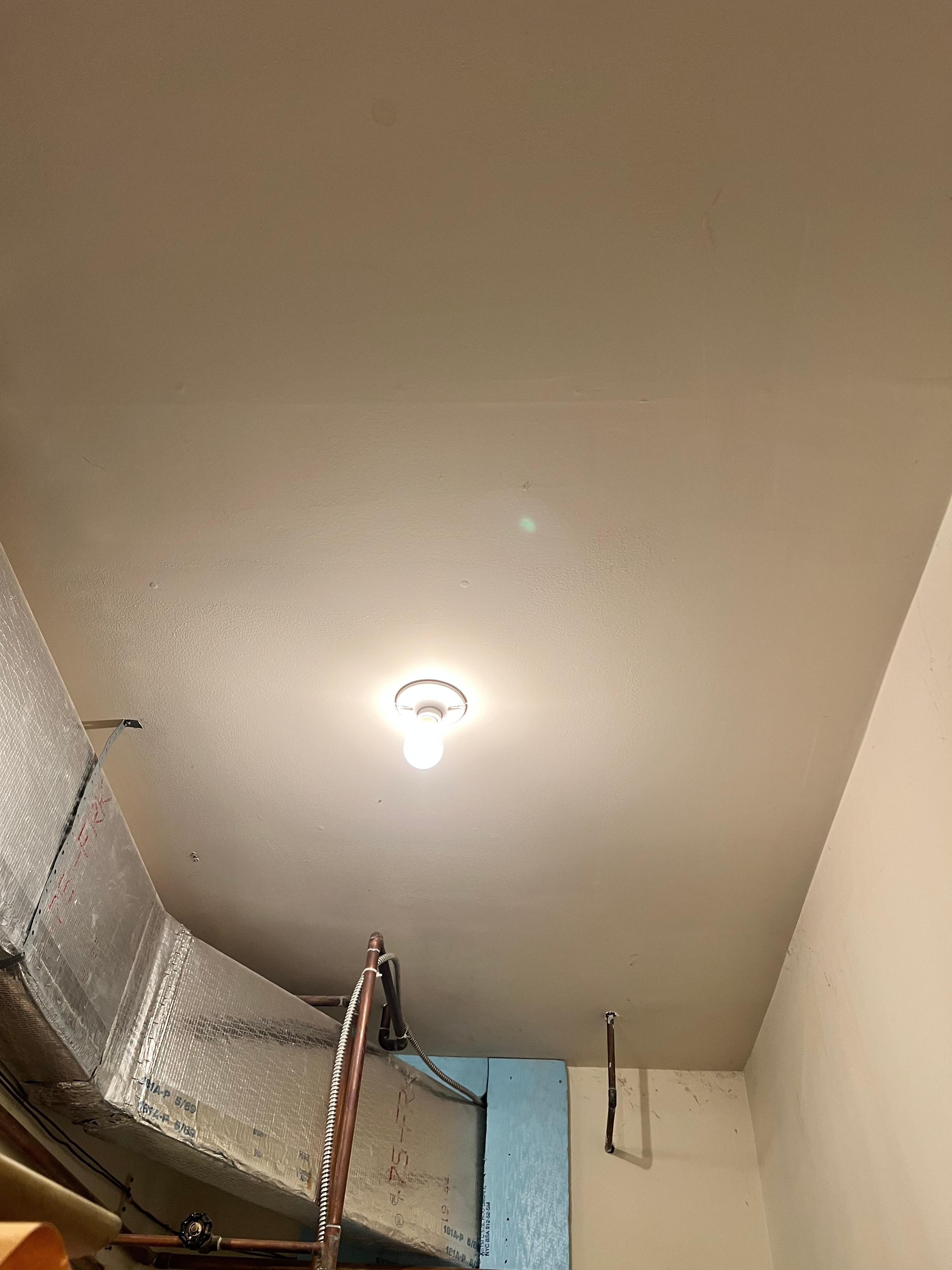 Utility room with no smoke detectors 