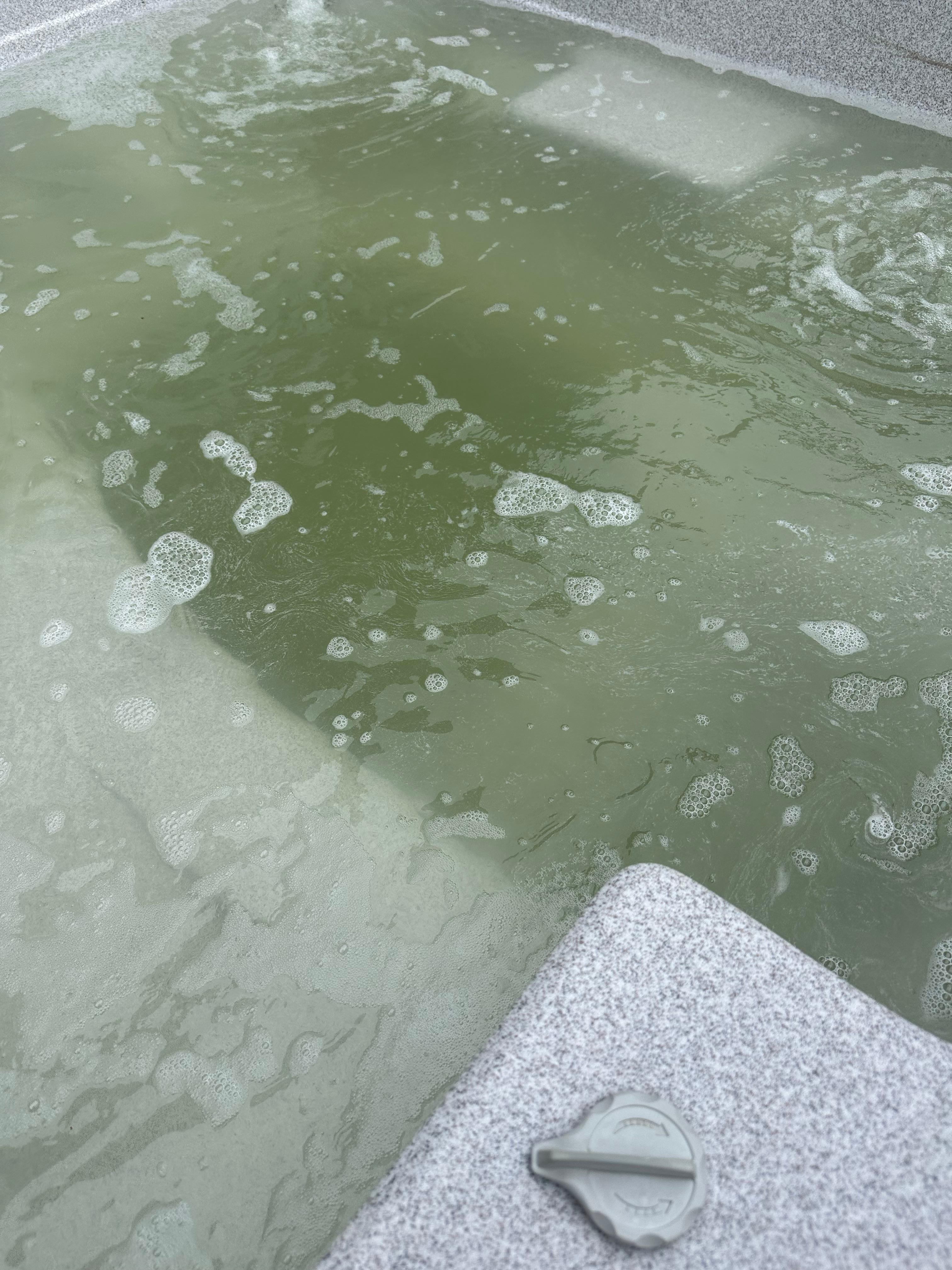 Dirty hot tub