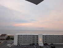 Sunrise from the balcony (it was very cloudy that morning) but still a great place