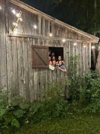 Couldn’t resist taking a pic of my grandkids in the barn