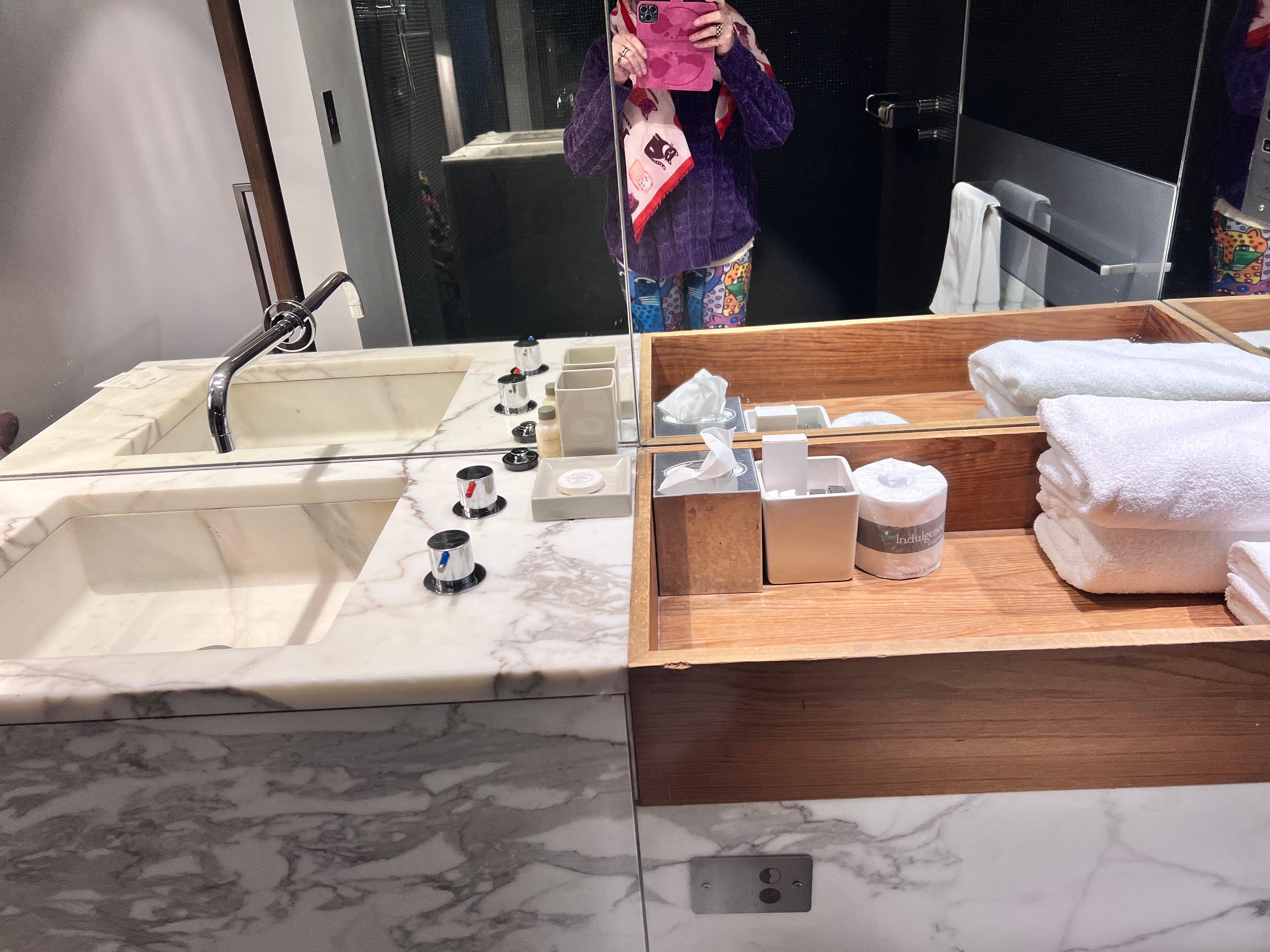 Lots of space to put toiletries