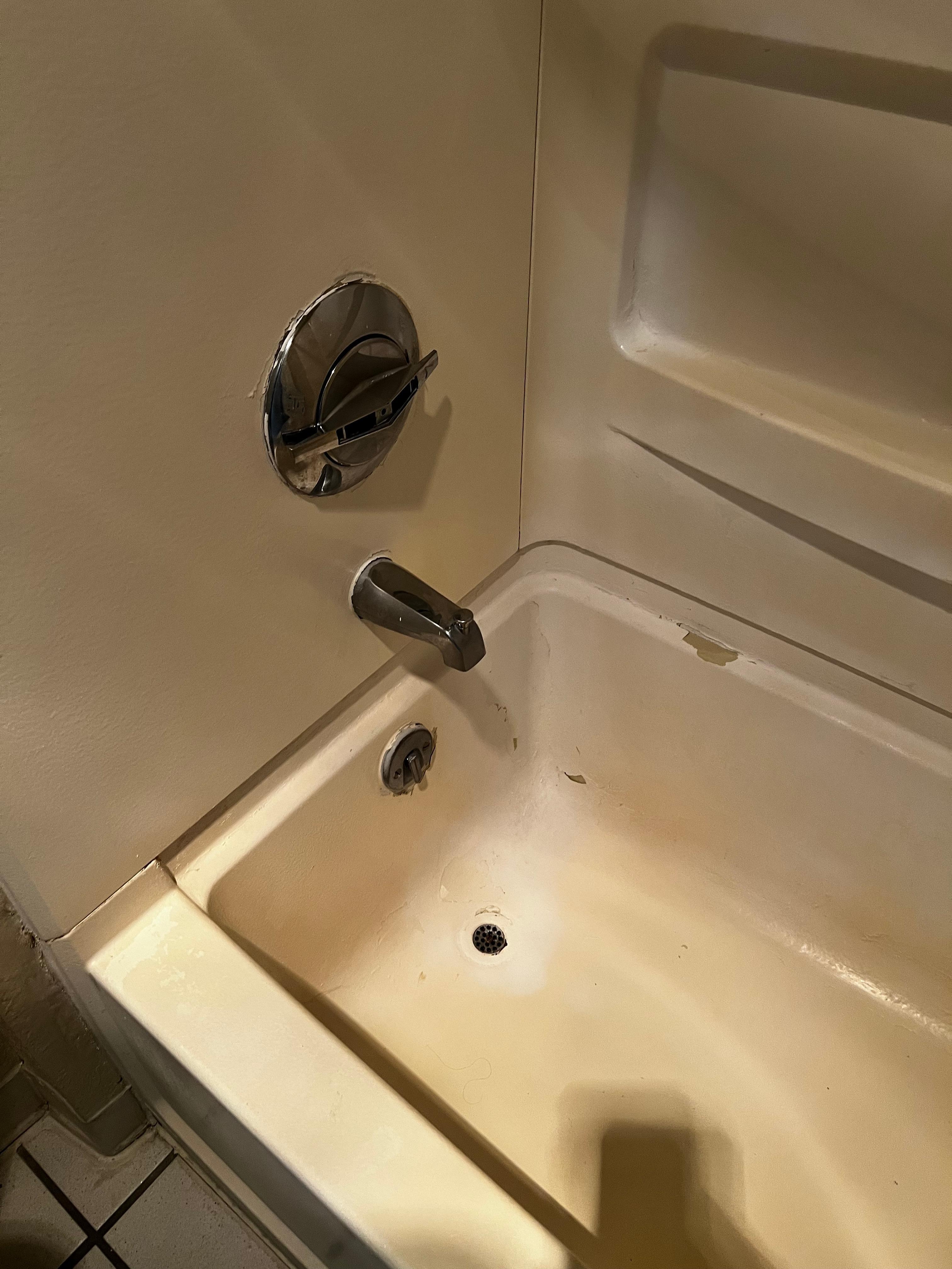 Bathroom was dirty. 
