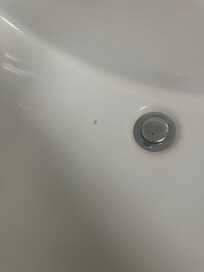 Dirt in the sink when I walked in