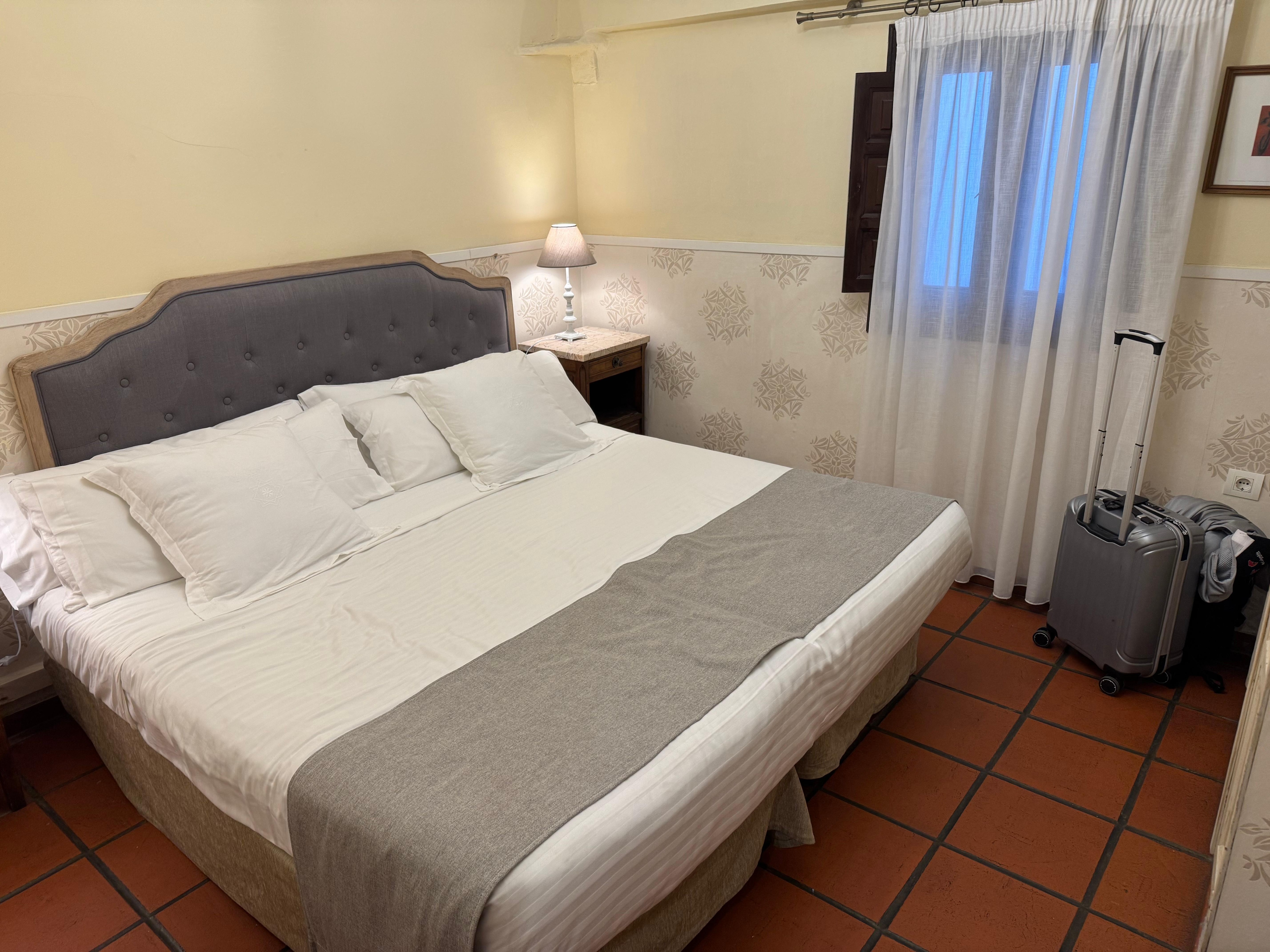 Comfortable bed but spotty WiFi in the bedroom