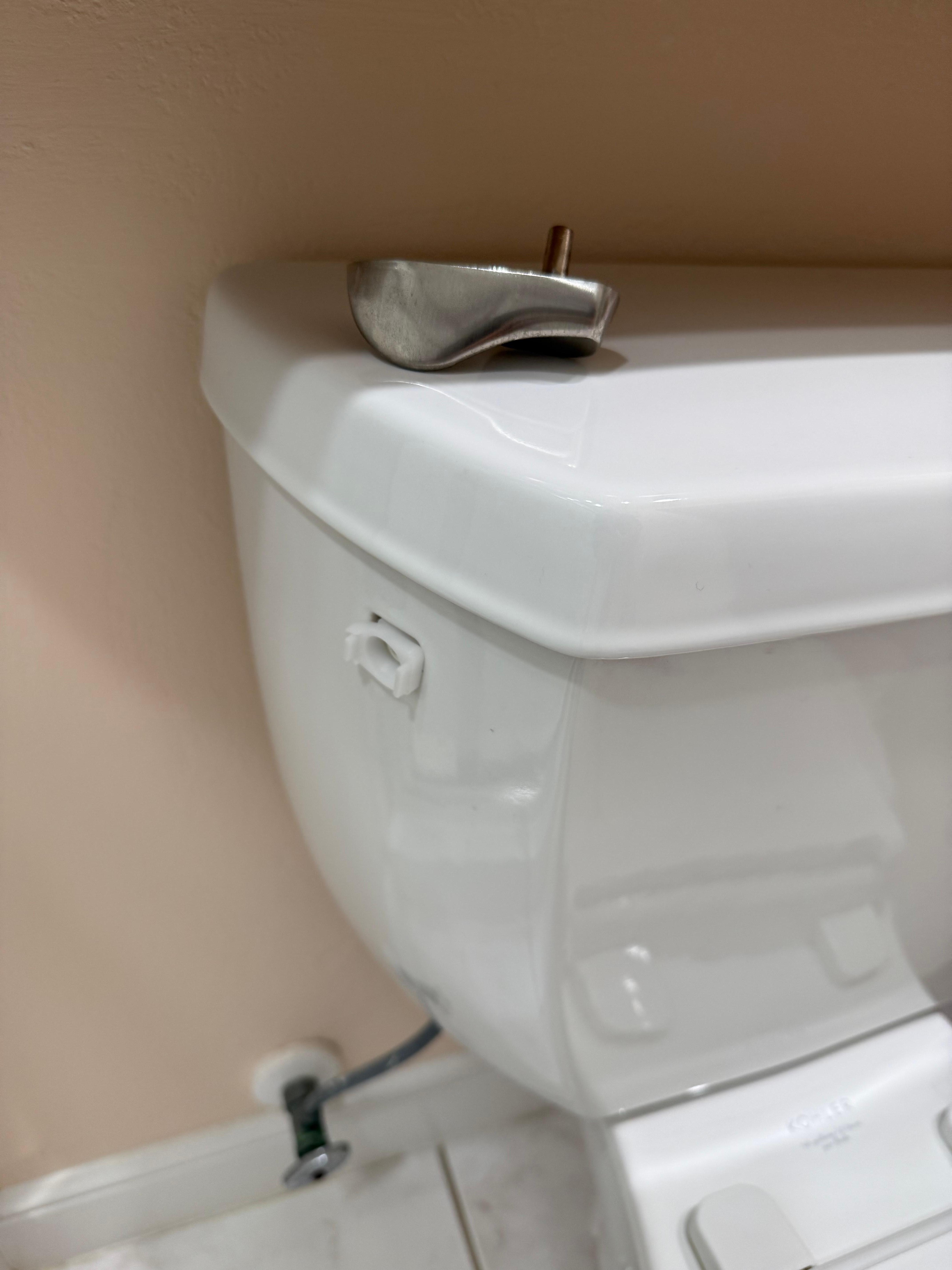 Broken flush.