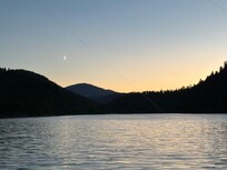 Photo from the dock at sunset.