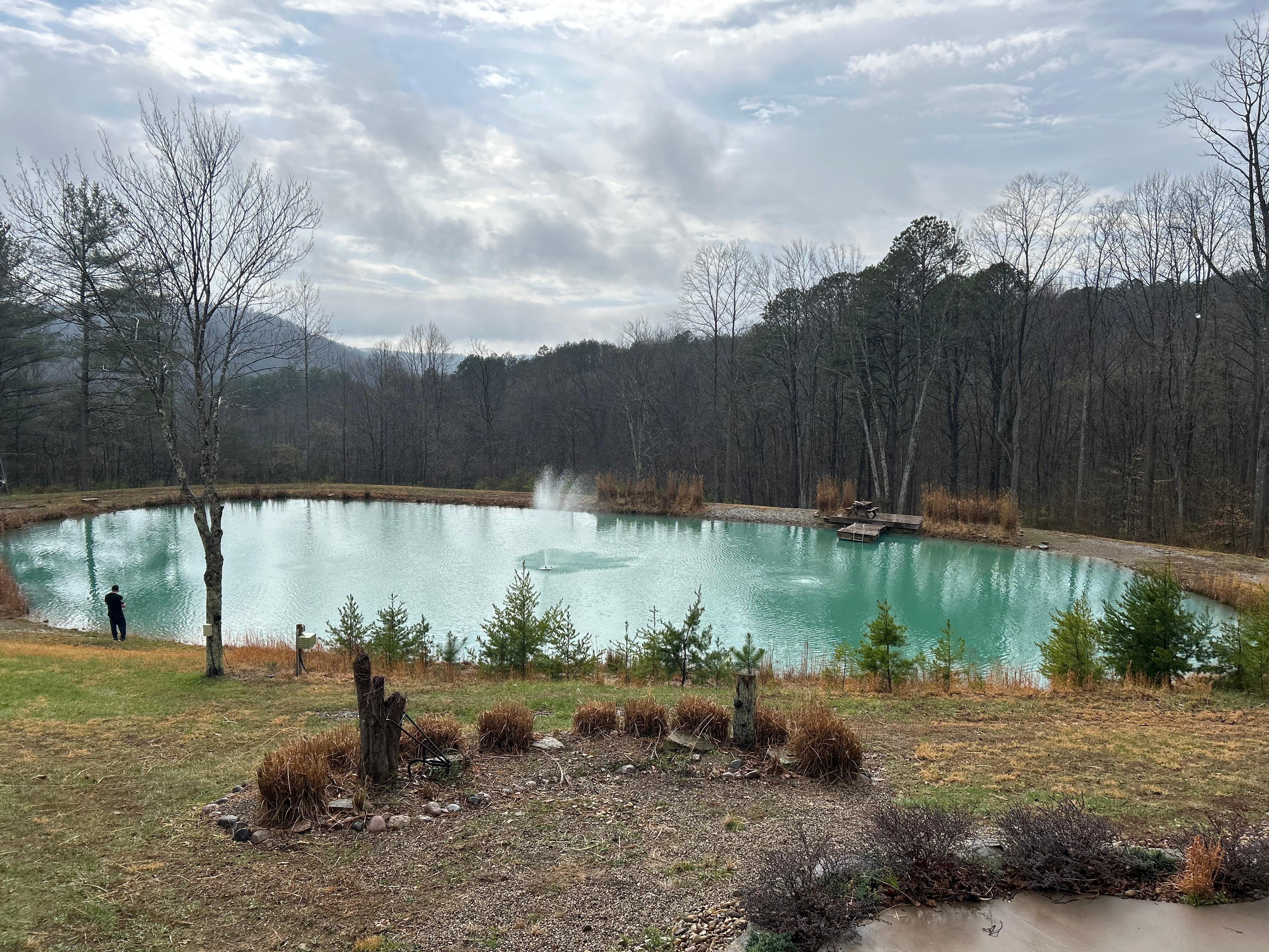 Private pond where you can fish or swim! 