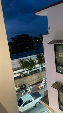 Från våran balkong