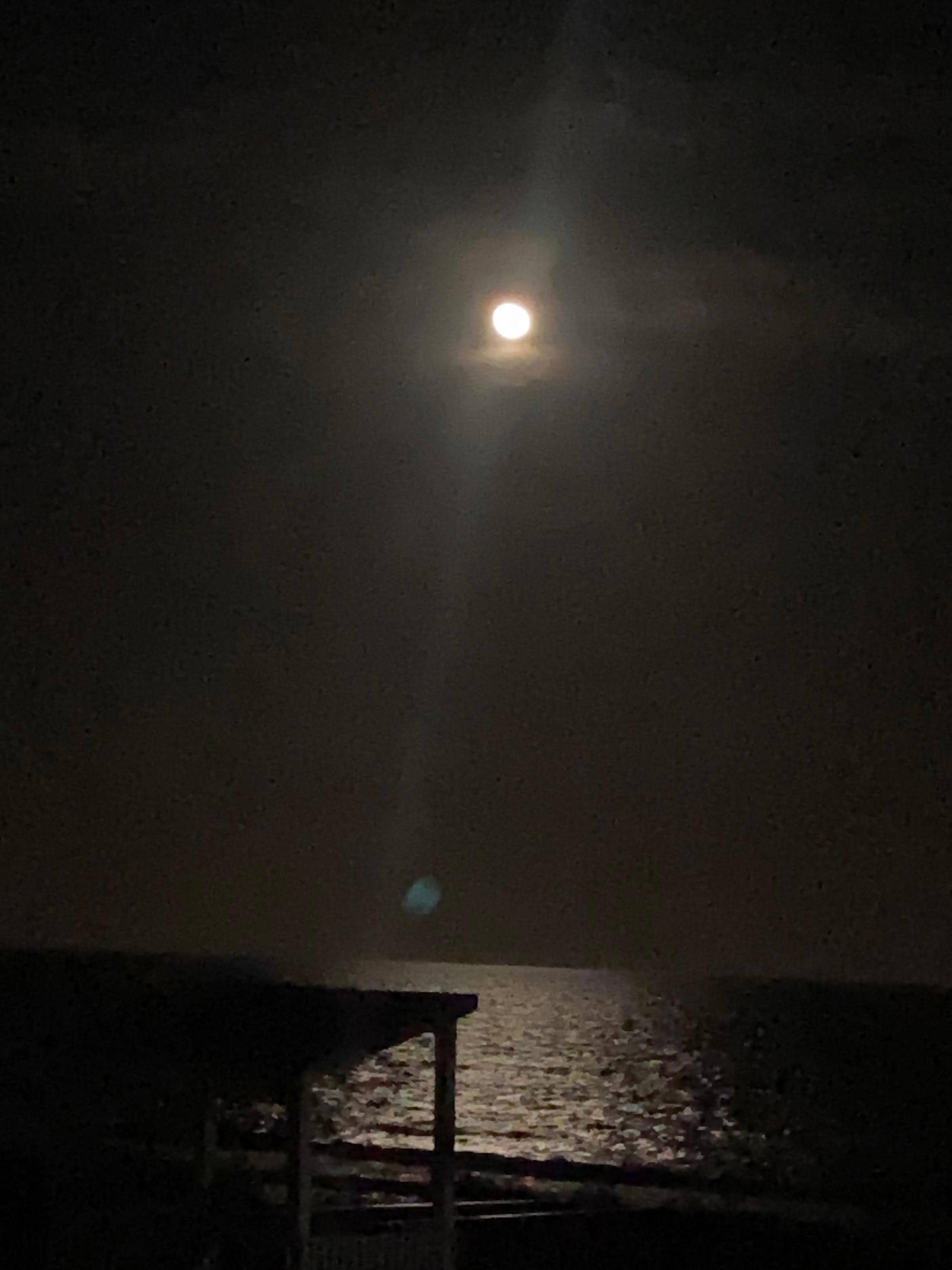Balcony view at night