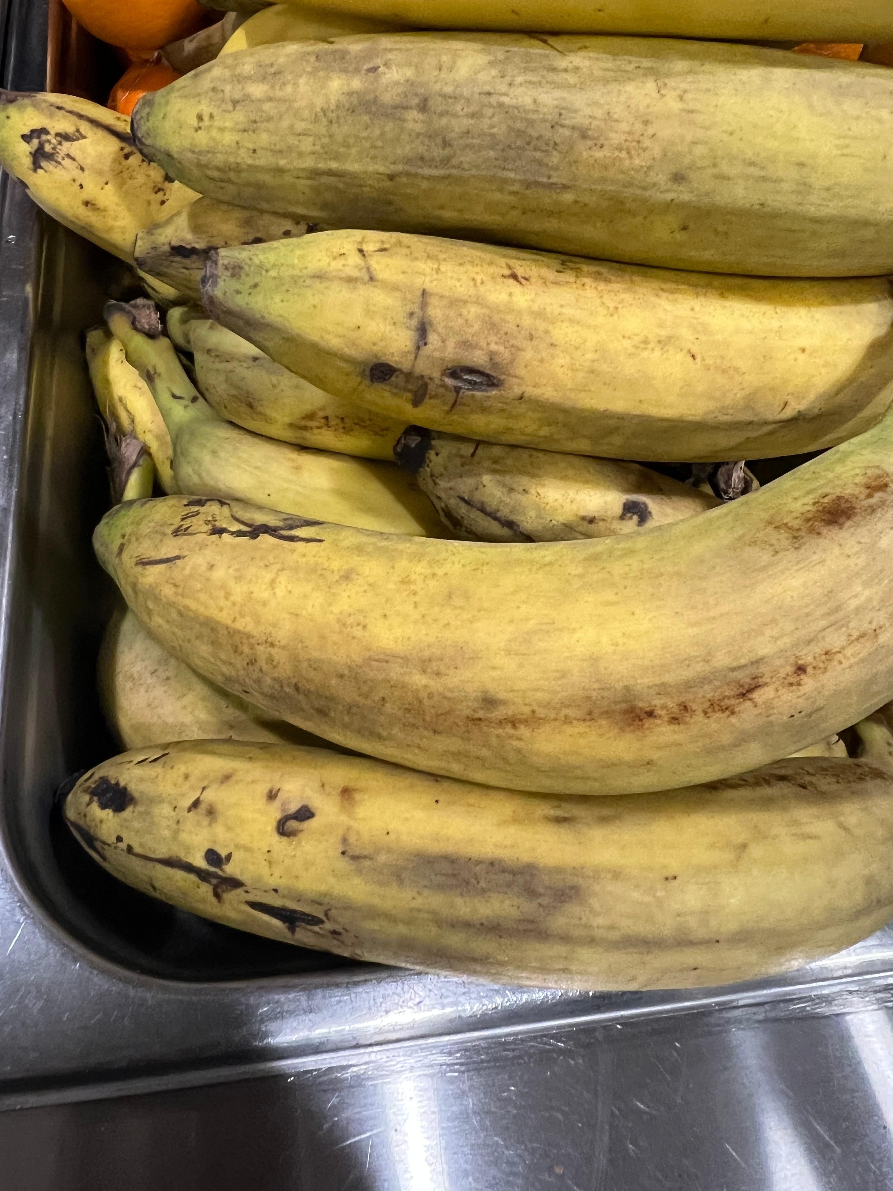 These were the bananas they were serving at the daily breakfast 