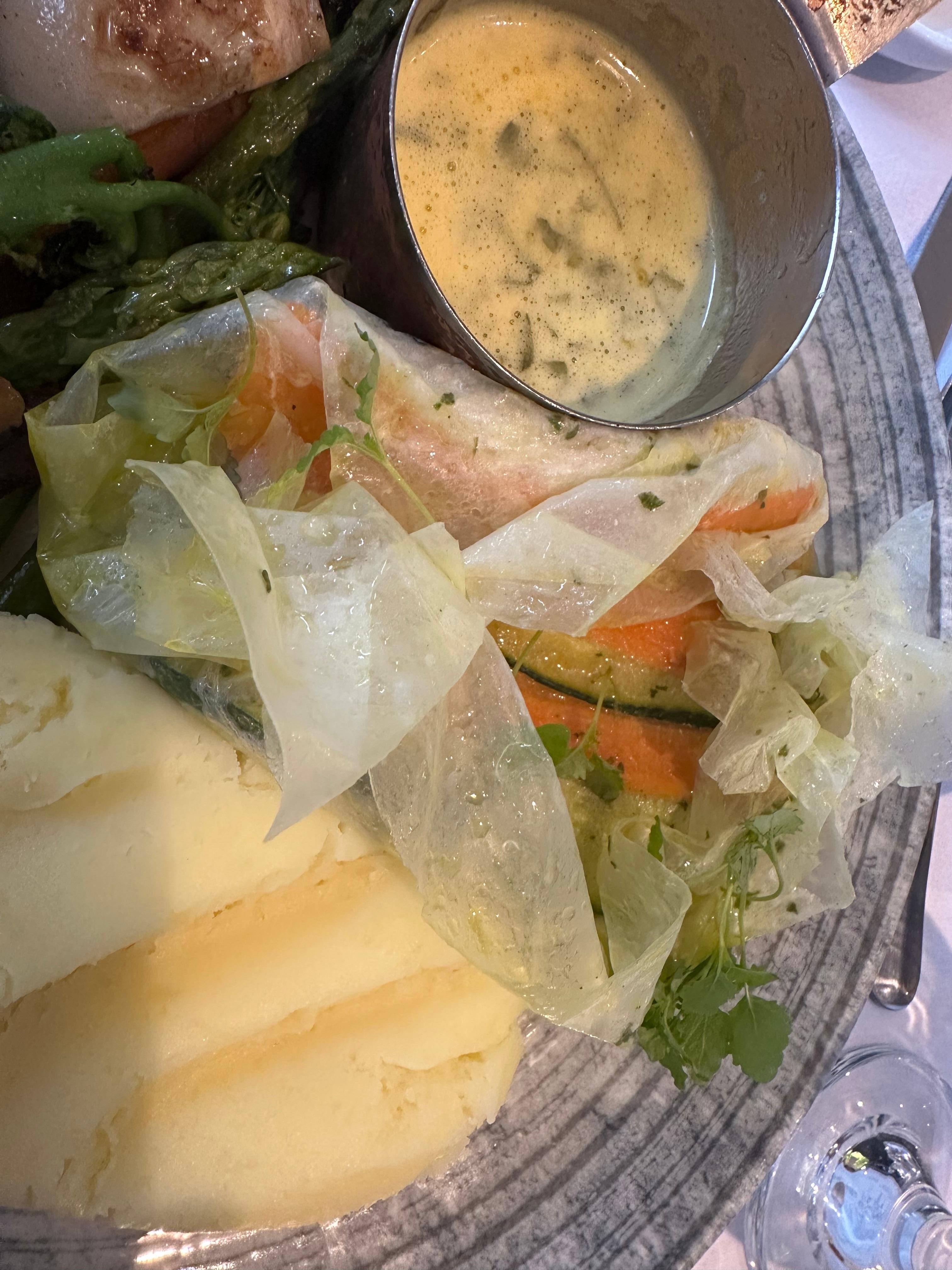 Poached haddock in white wine the smell was mouth watering 