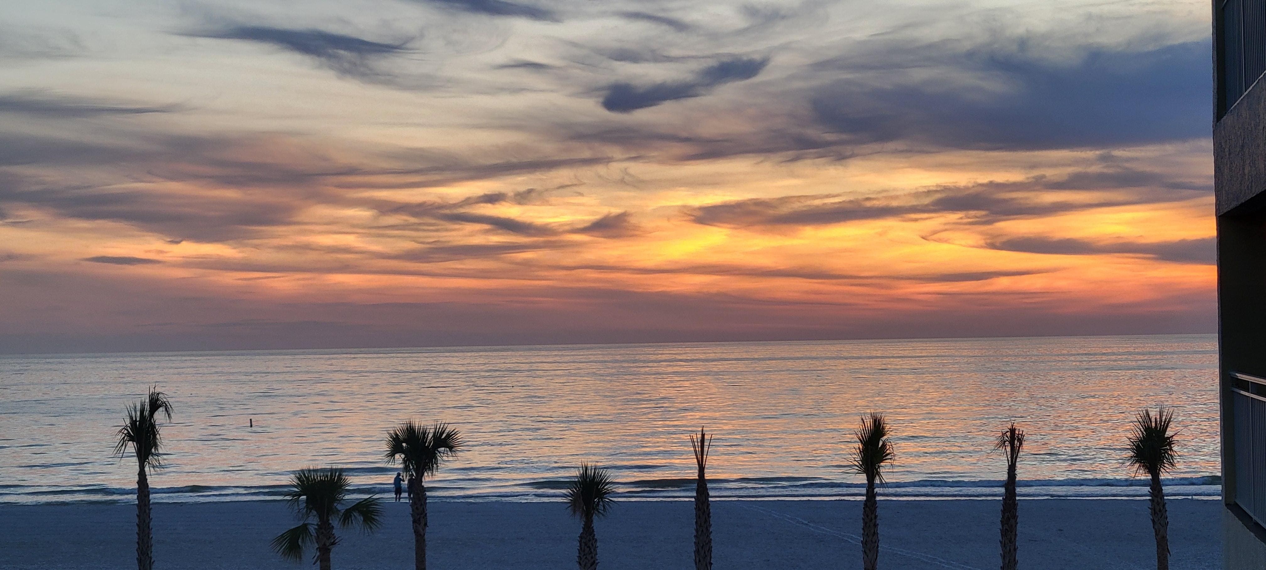 Sunset from the patio 