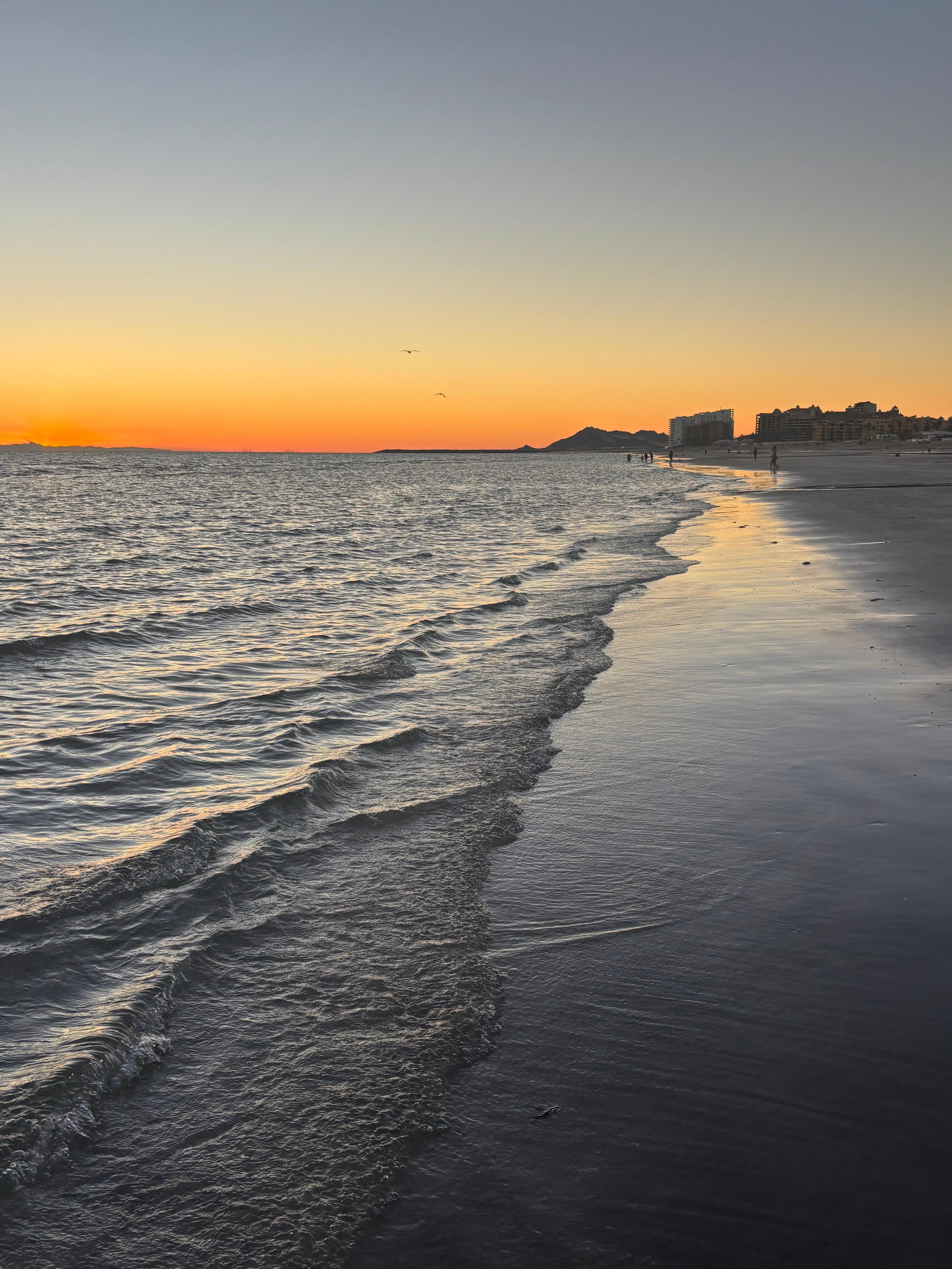 Best kept secret in all of Mexico.. the Baja allows the ways to be very calm and the beach is so sandy and soft.. great place for young kids to play at the beach.  