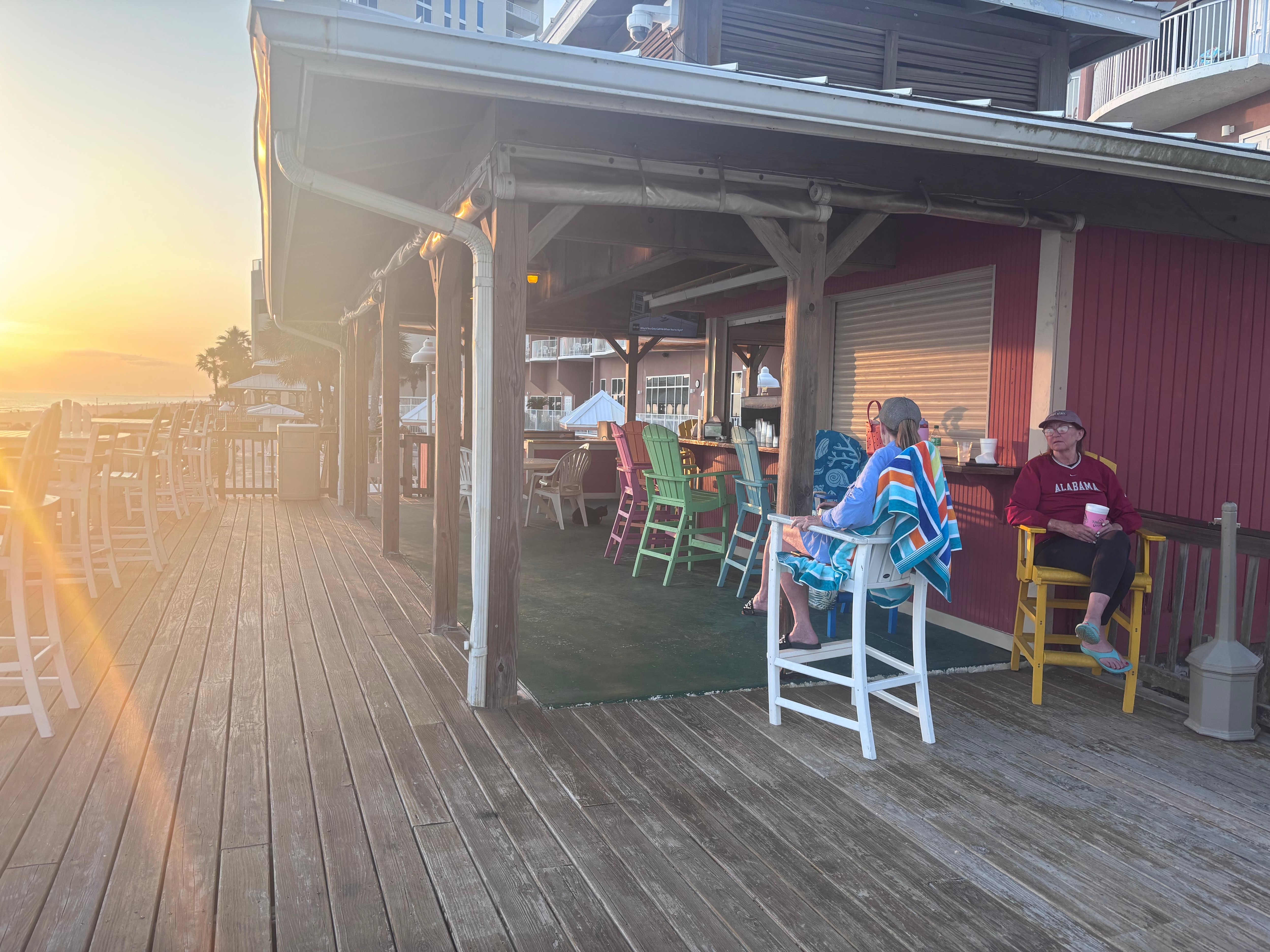 TIki Bar and smoking area
