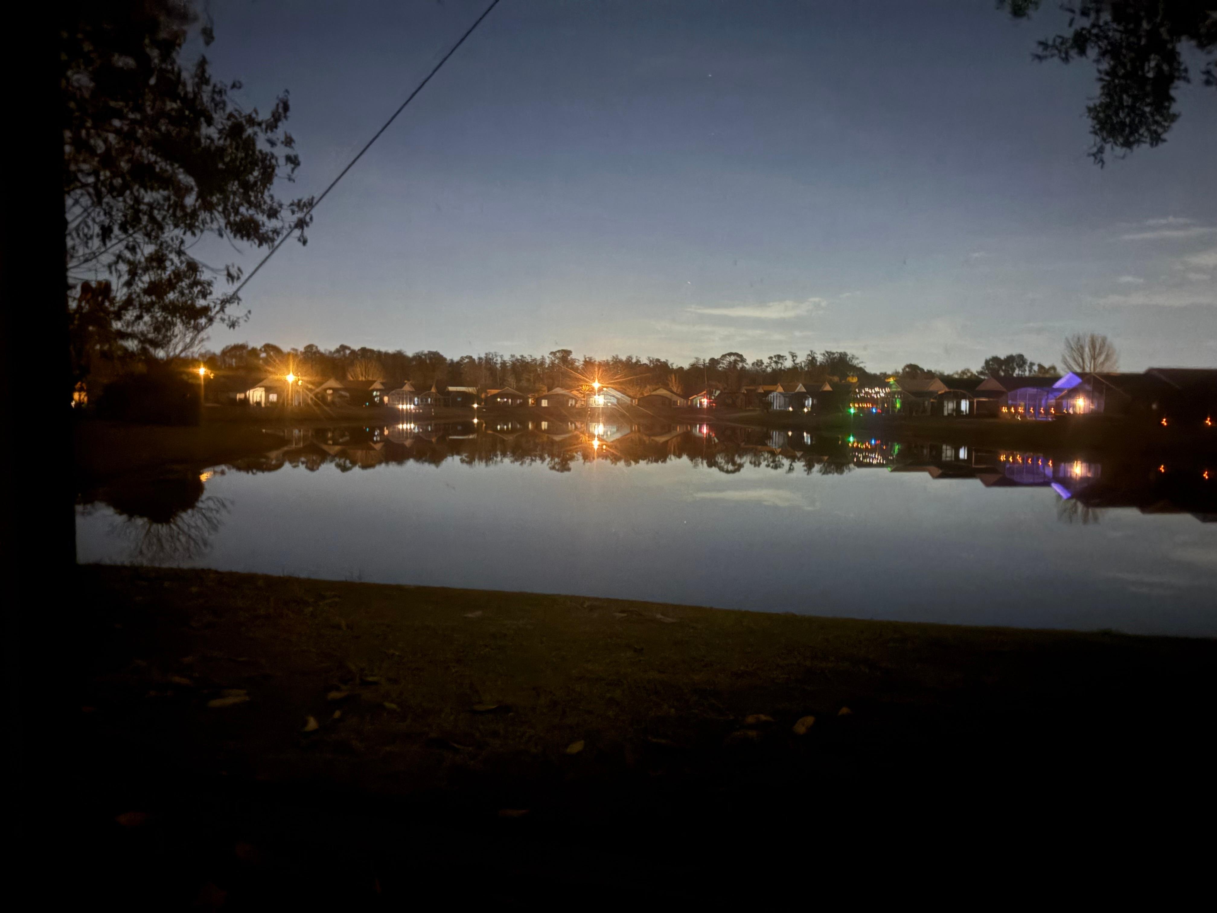 Evening view from the pool
