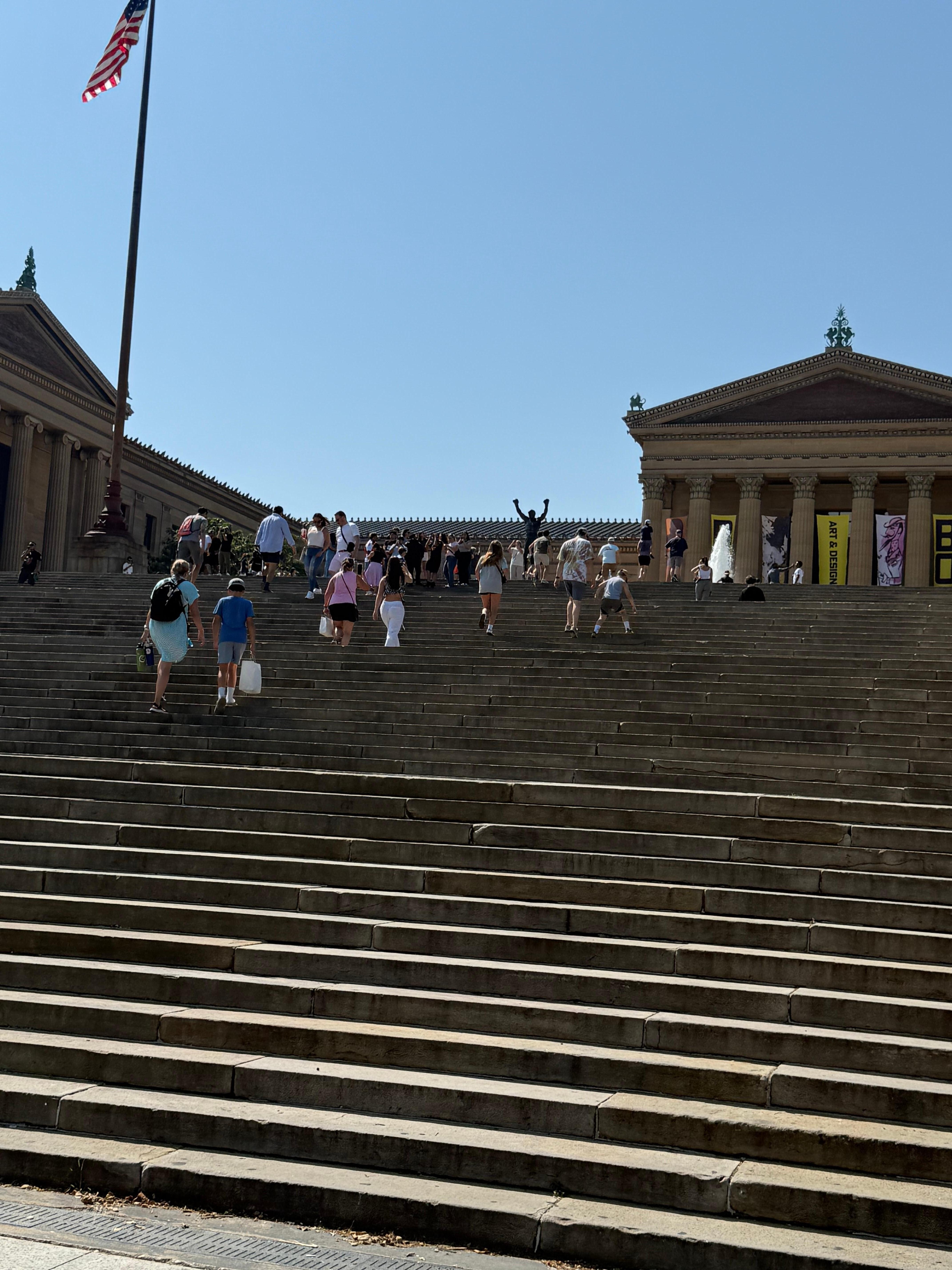 Hop on hop off got us to Rocky steps 
