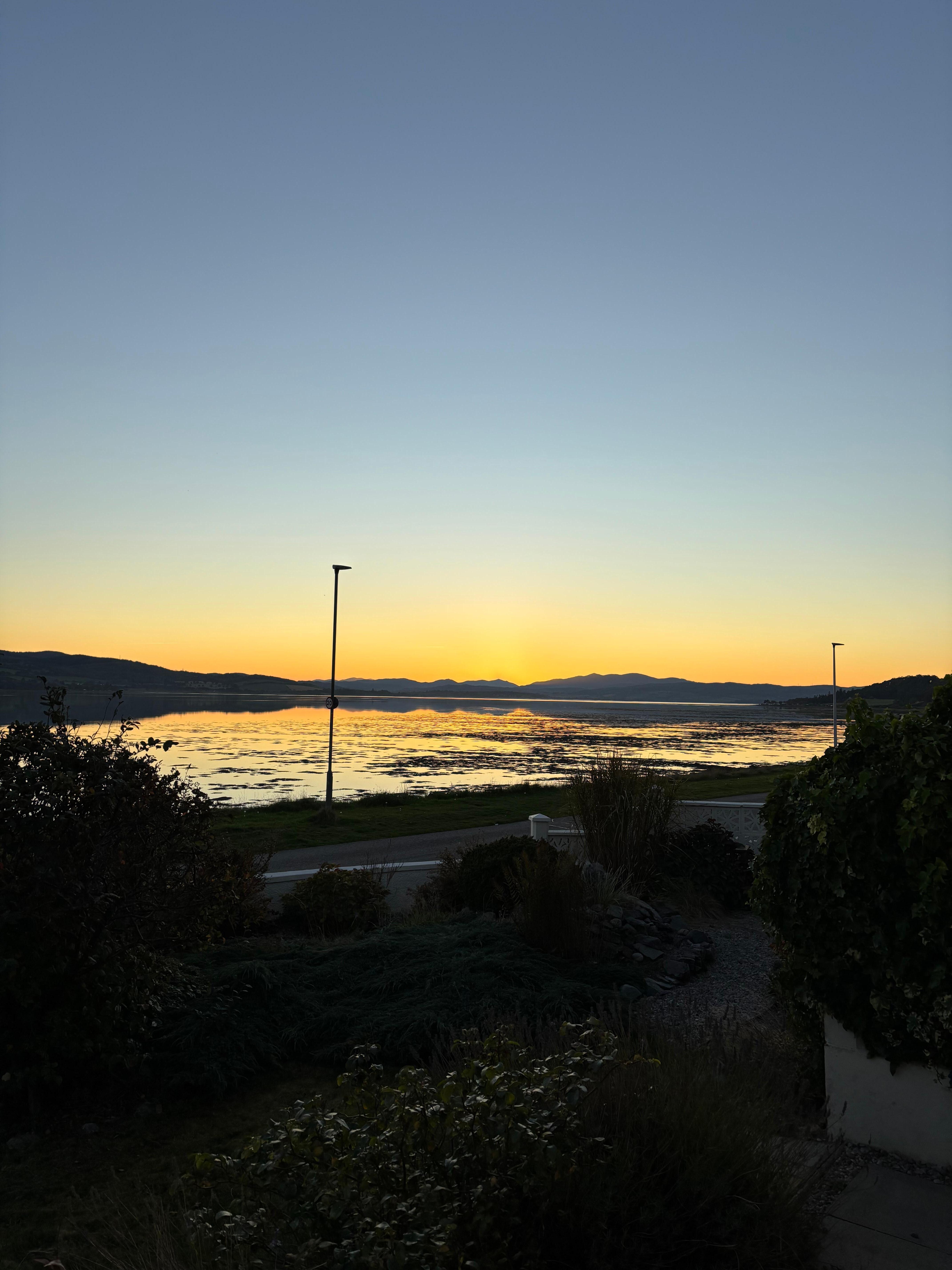 Our first sunset Sonas House