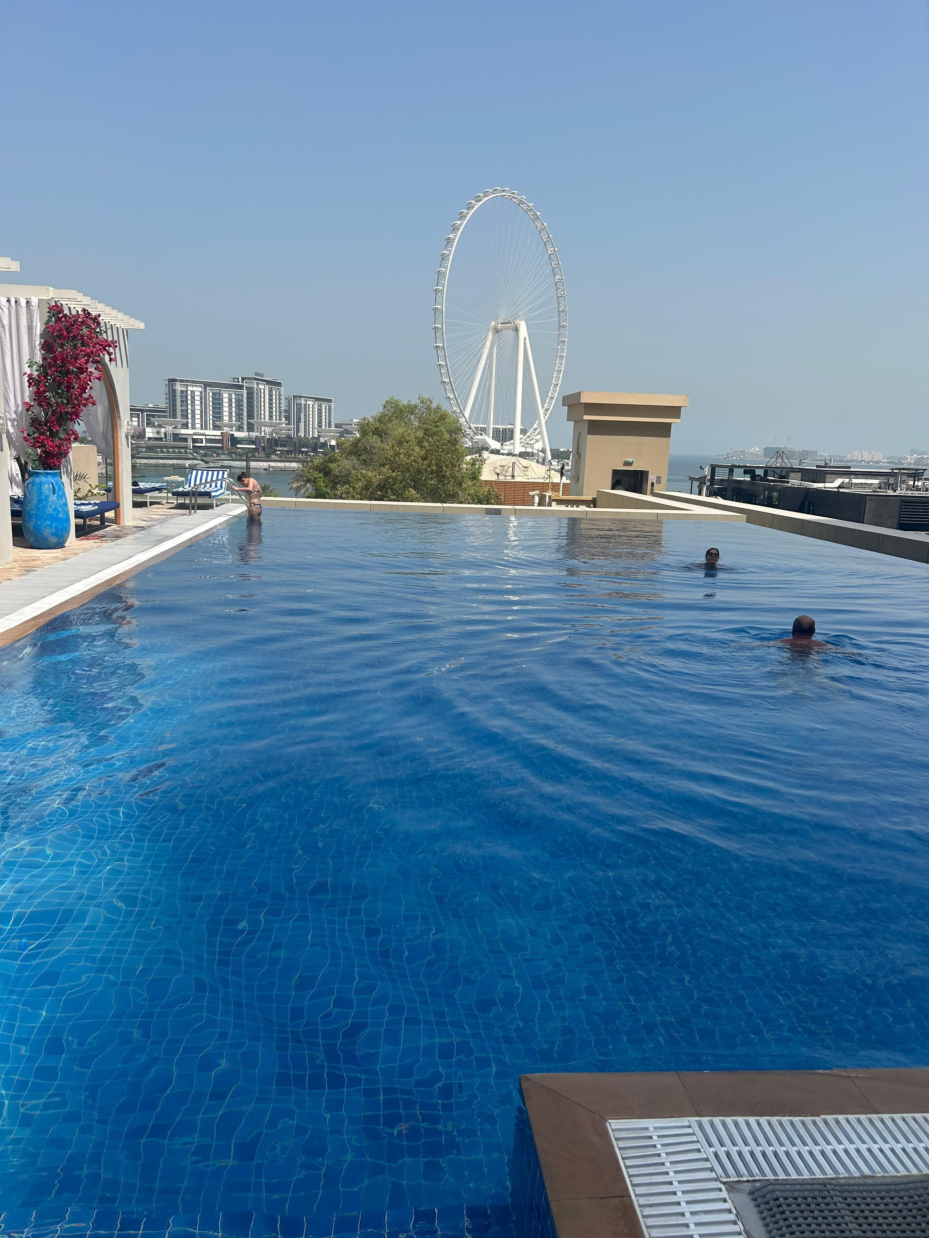 View from sunlounger 