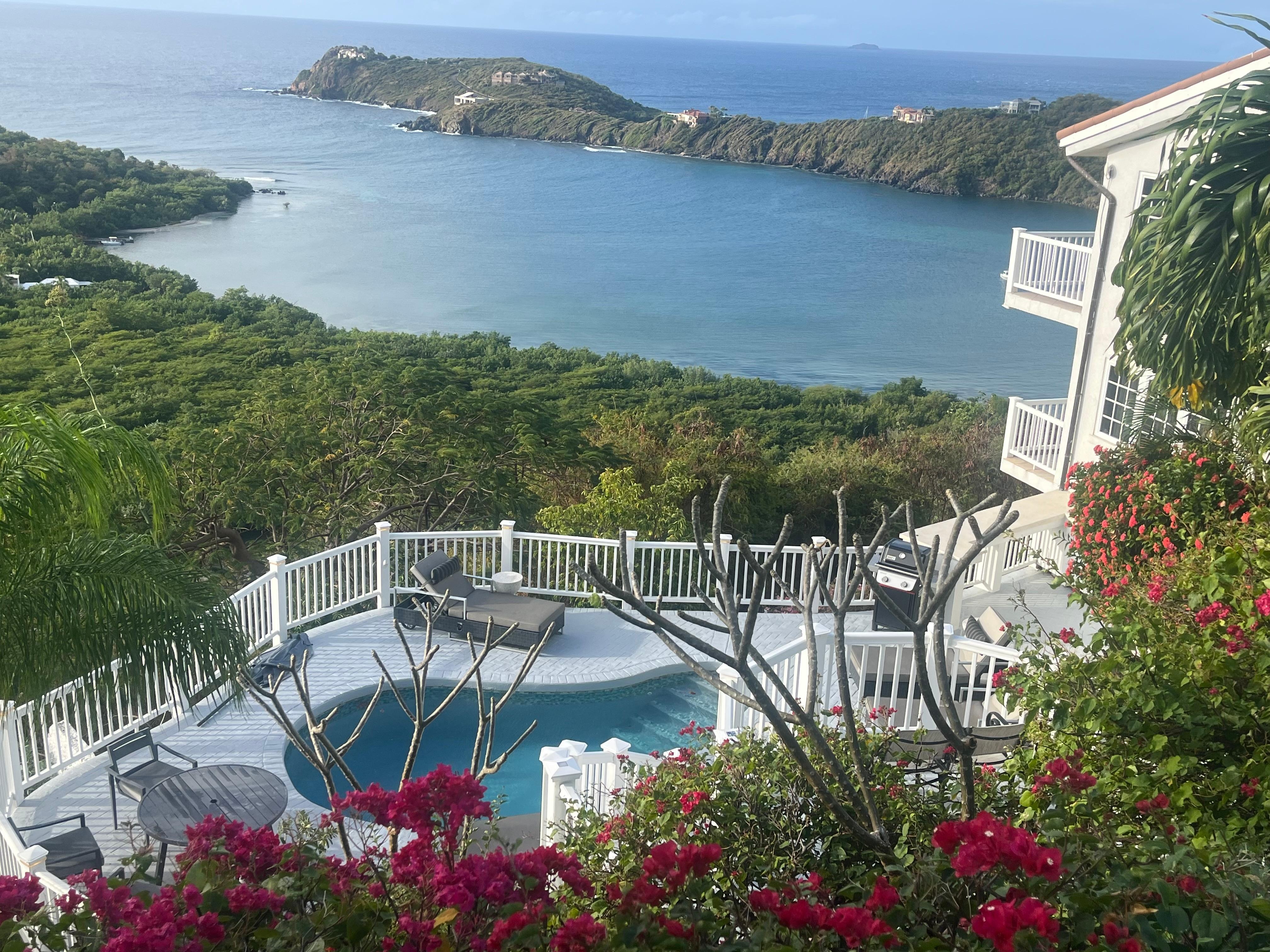 View from the top of the driveway