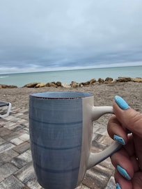 Views while having our morning coffee