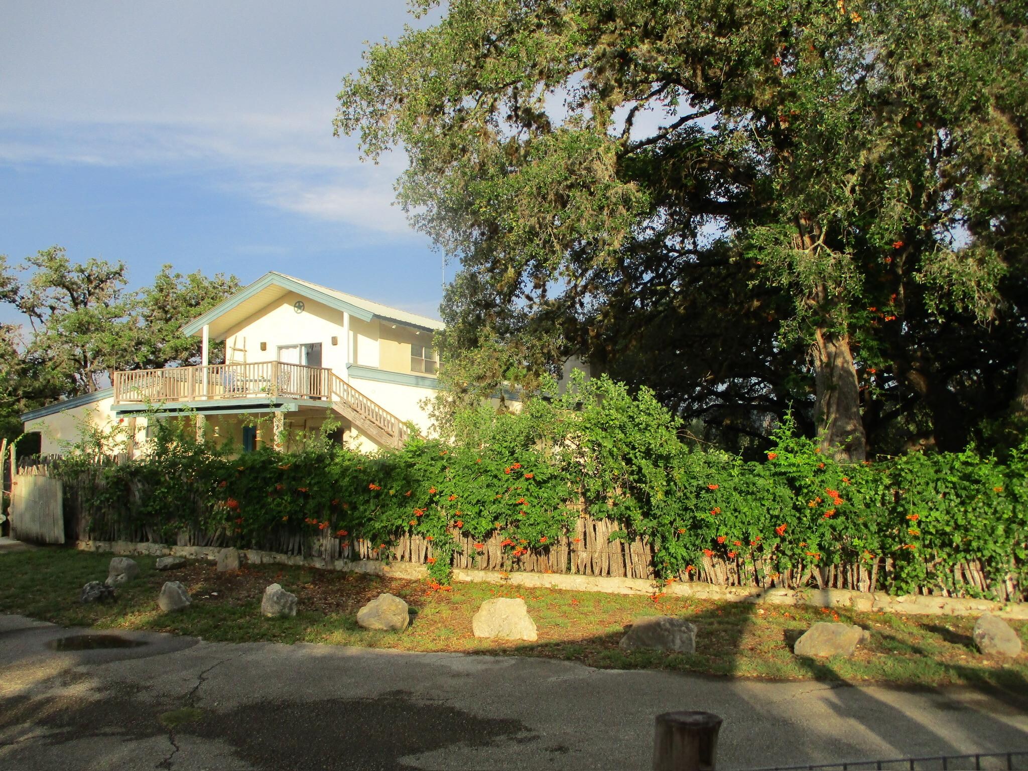 Outside of the house