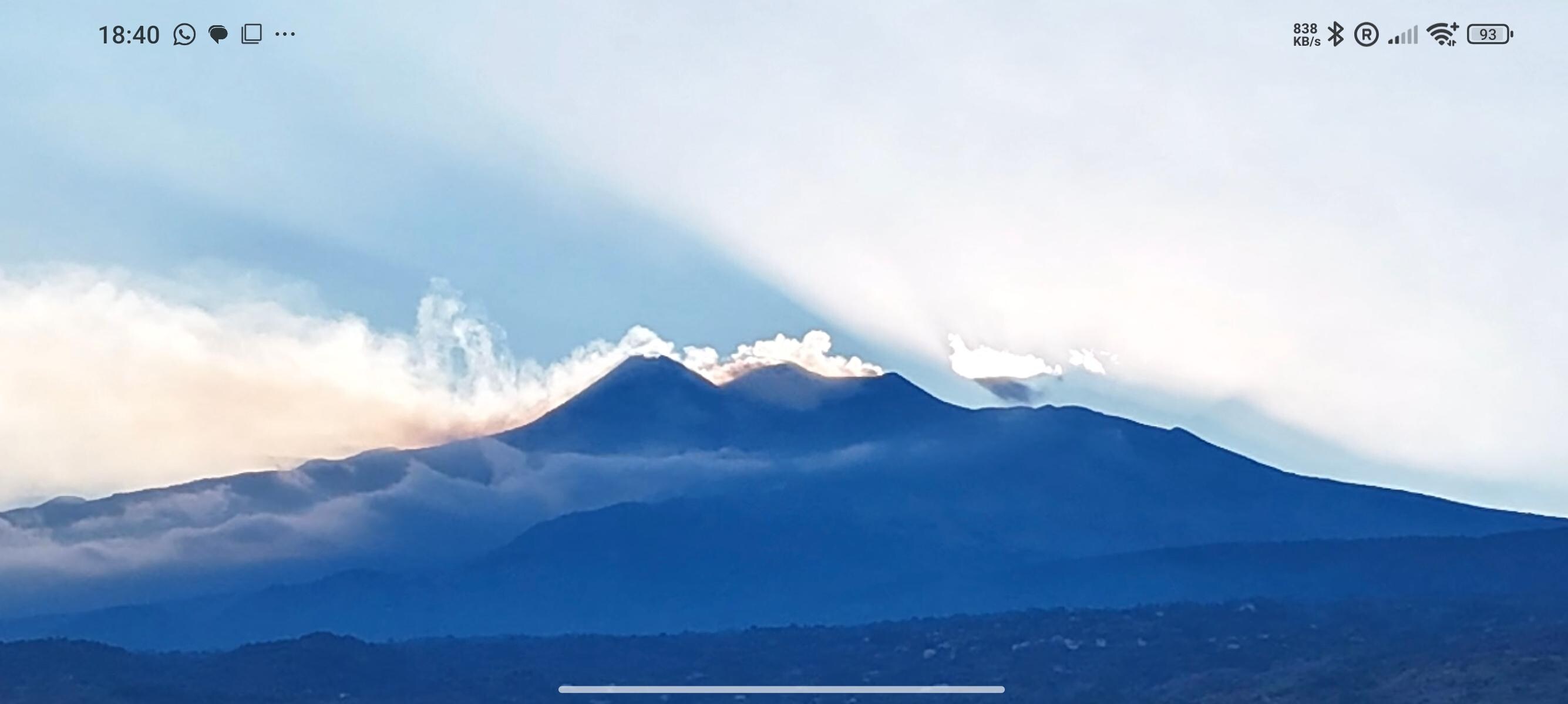 Uitzicht op de Etna vanaf kamer 8