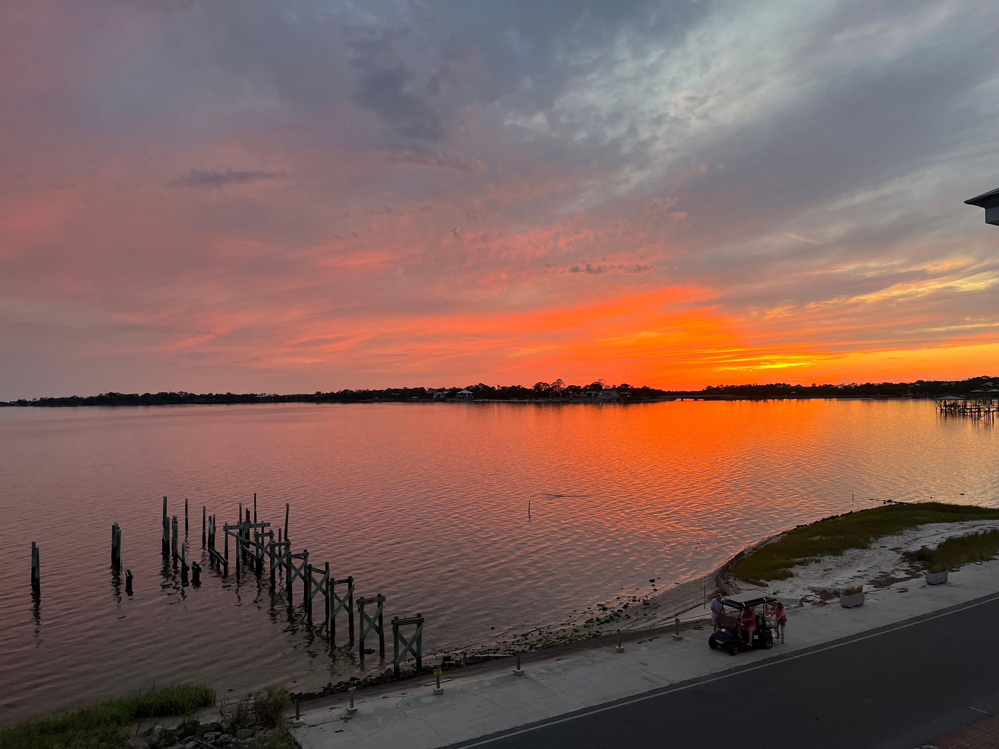 Sunset from the balcony