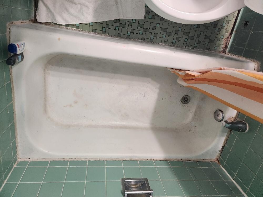 Bathtub - it is so dirty and moldy that I didn't want to take a shower