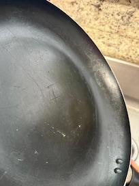 Greasy pan that was supposedly cleaned before we arrived