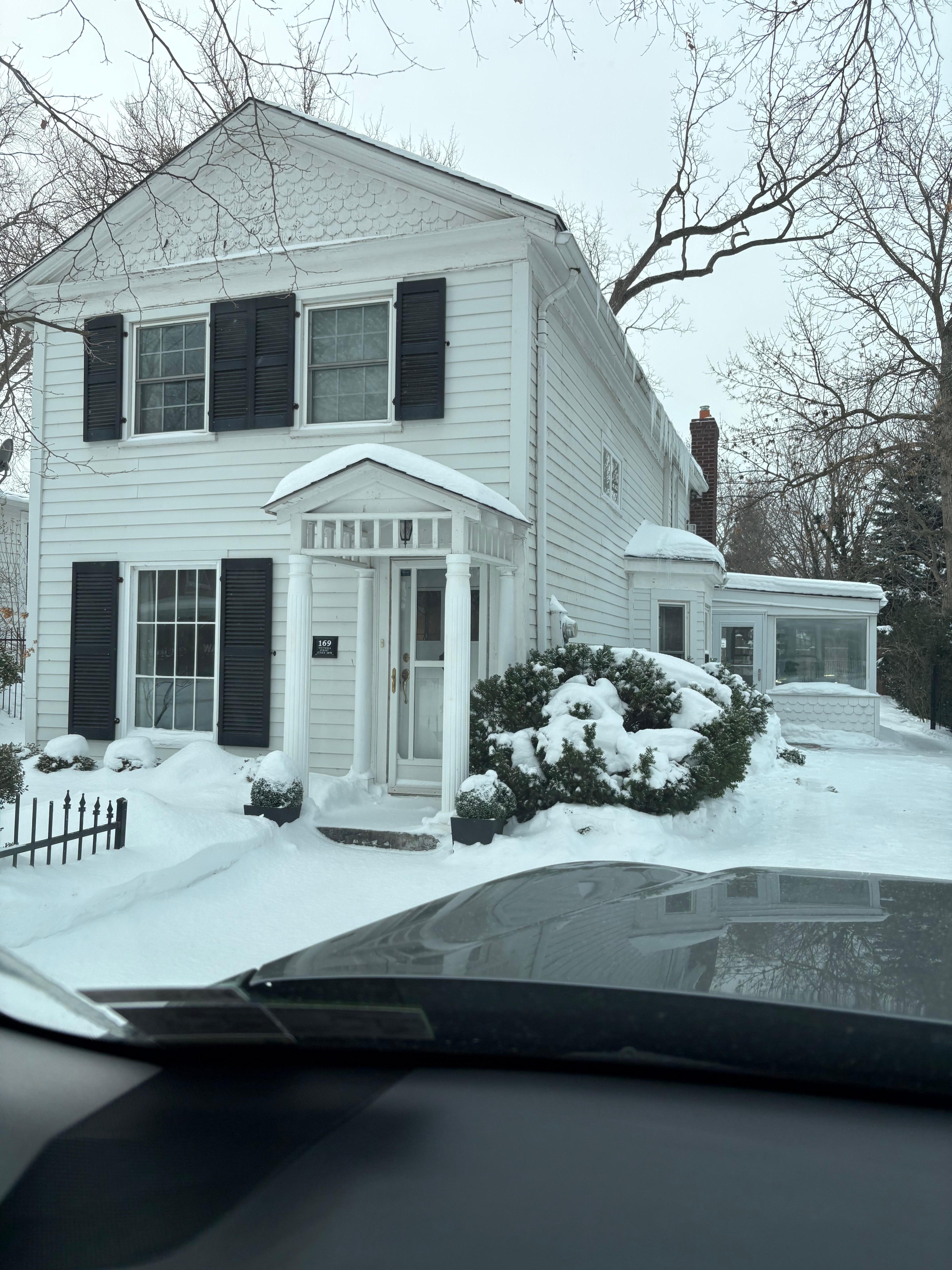 snow week! plowed driveway!